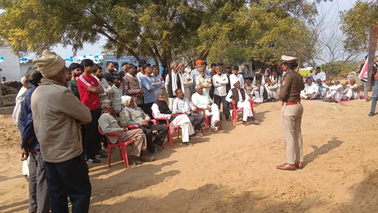 Police created awareness among the villagers of Budin and Dhani Kumharan.