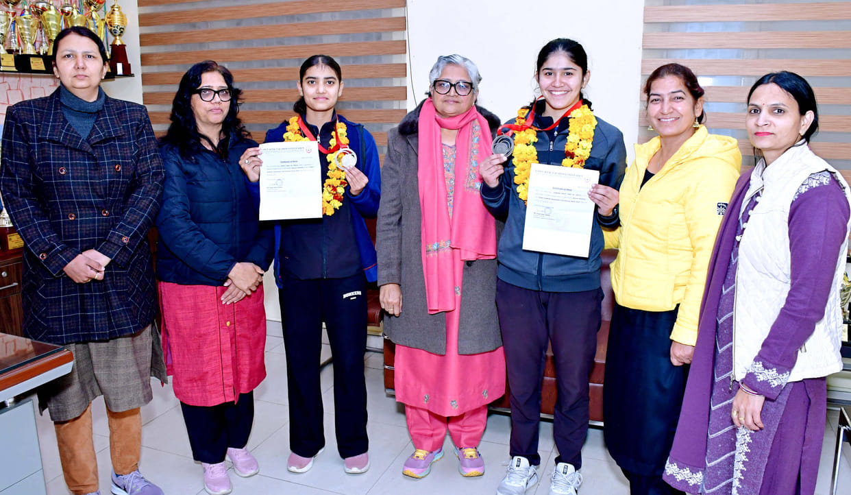 Nancy and Sunaina won bronze medals in the badminton series