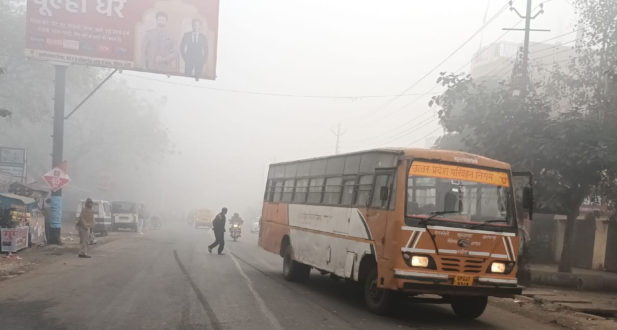 Fog prevailed in the morning, relief came as soon as the sun came out.