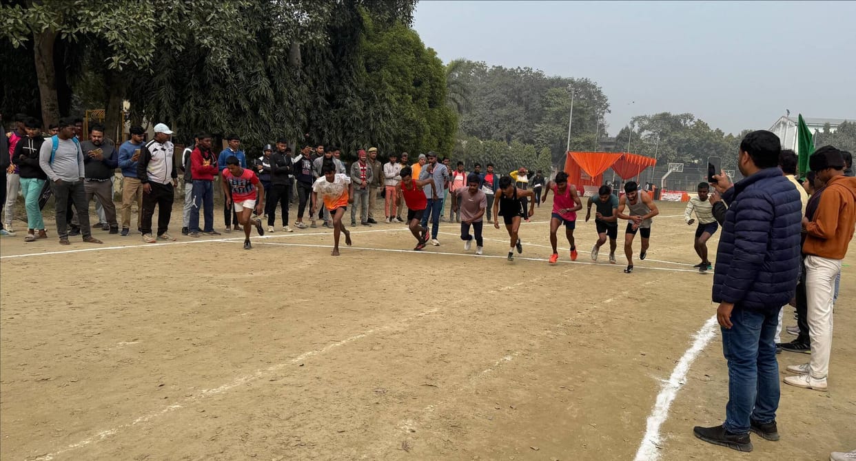 Shivangi and Chris Rajbhar secured first place in the 400-meter race.