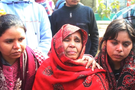 Protest against Akash's murder, police resort to lathi charge
