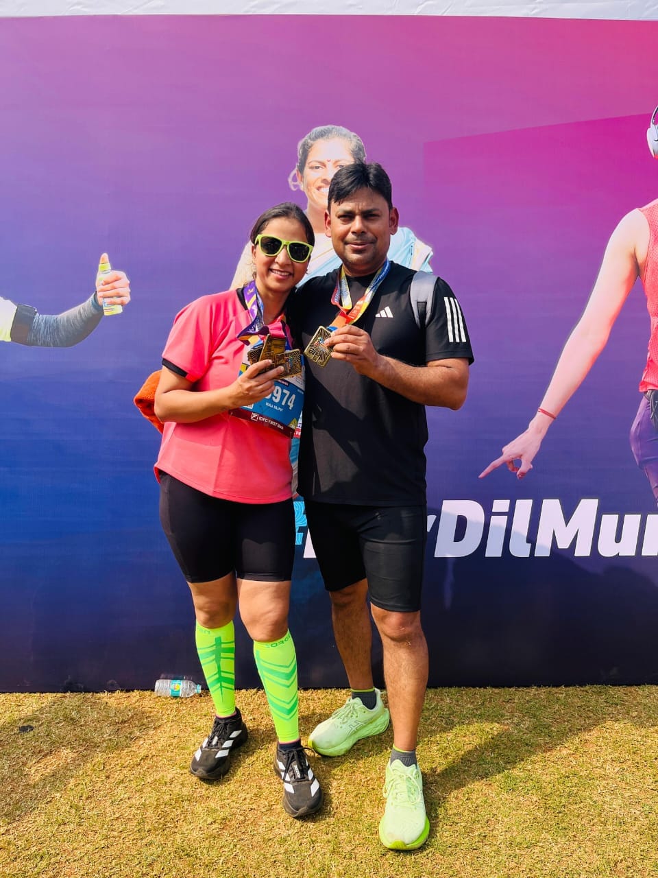 Agra doctor couple creates history in Mumbai Marathon