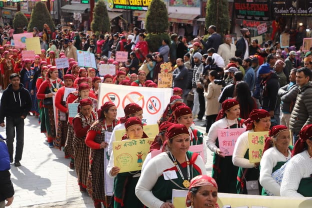 Mini India in Manali, tourists get immersed in the colors of Carnival