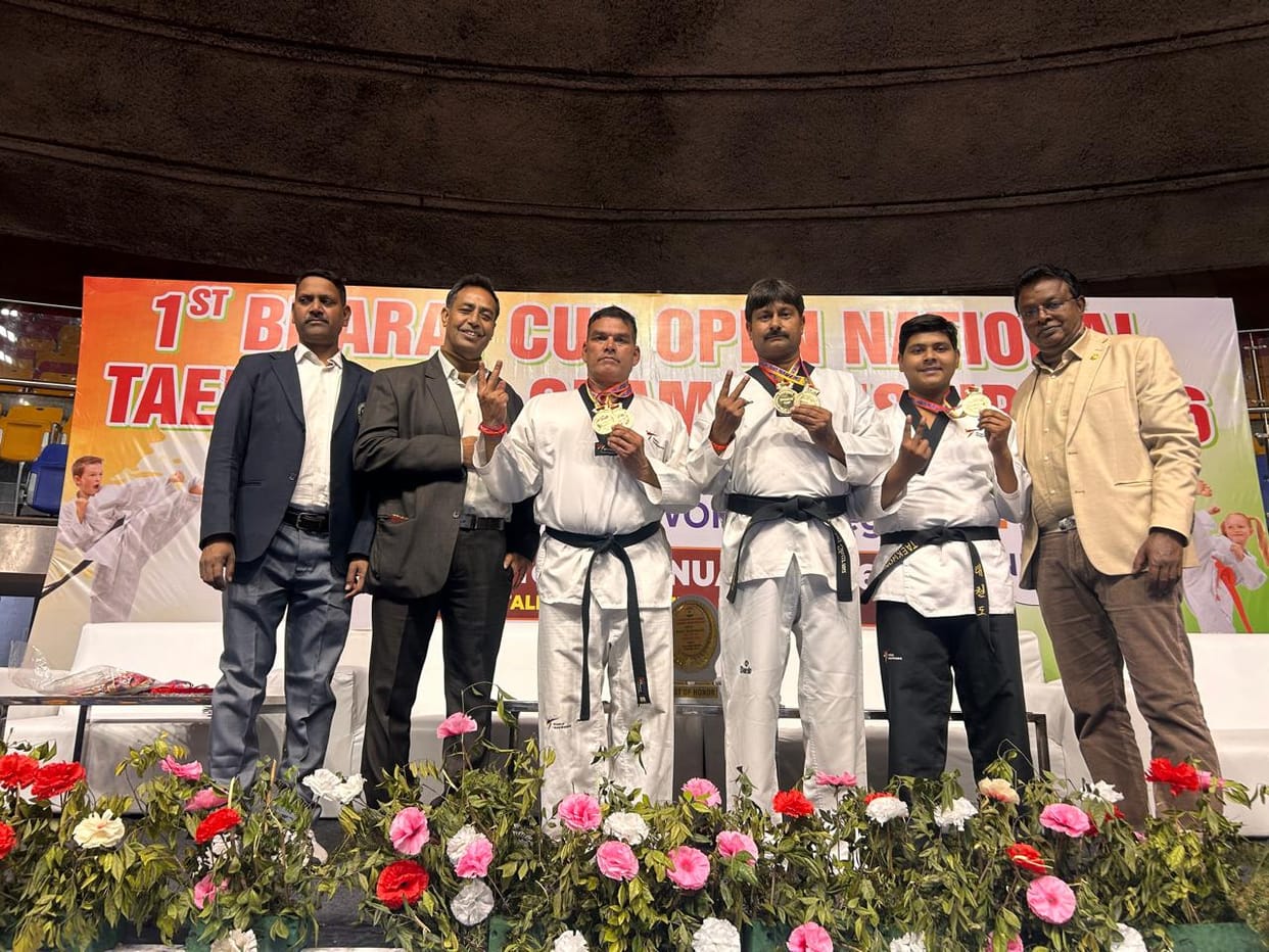 Agra players won 5 gold medals in National Taekwondo
