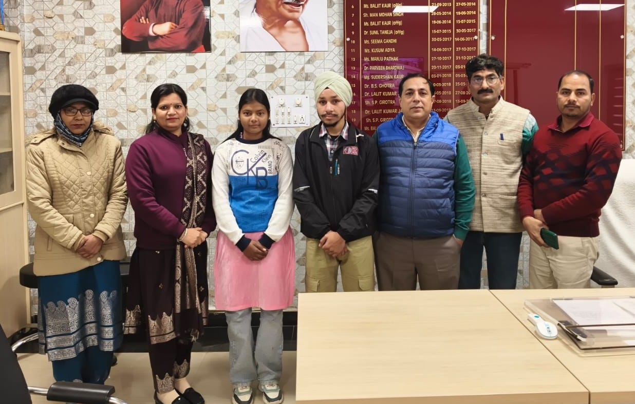 Komal and Vikramjeet secured the first place