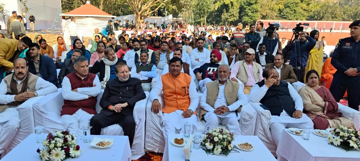 The festival begins, reconnecting Vedic consciousness with the flow of Saraswati