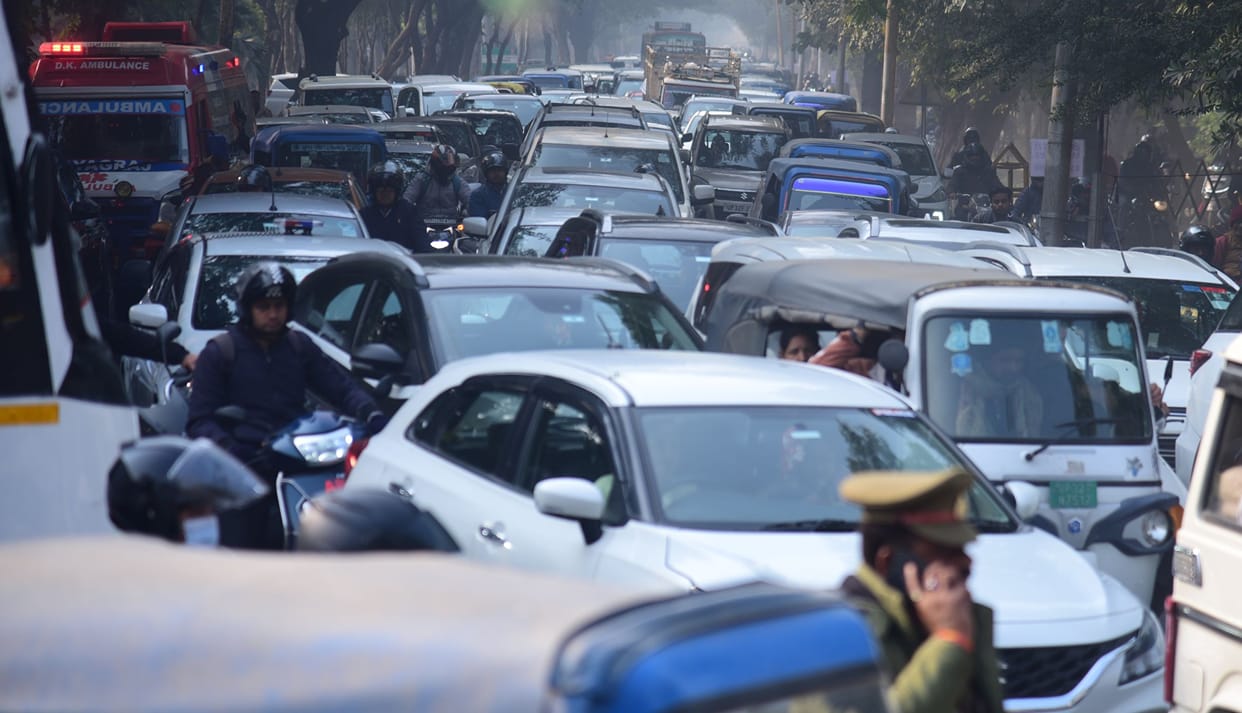VIPs' work gets done, even if the public is stuck in traffic jams