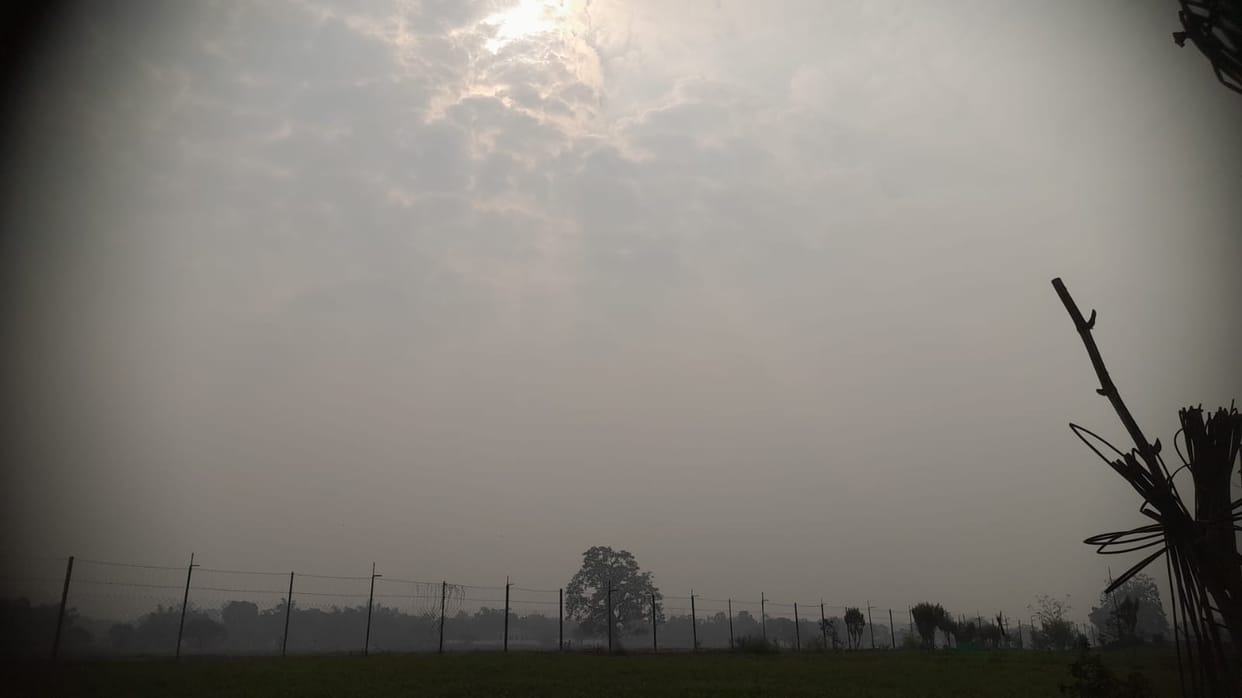 On the second day, the sky remained cloudy, and the minimum temperature dropped by one degree.