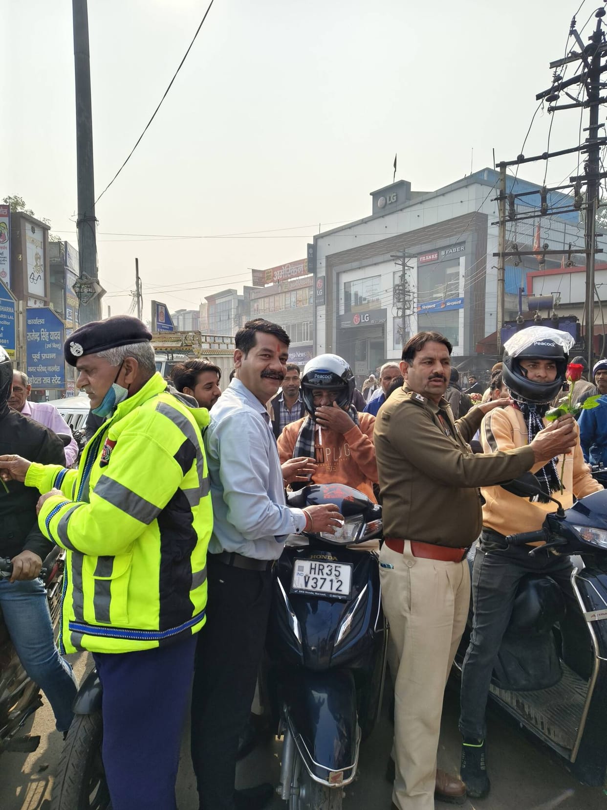 Rotary Club distributes helmets