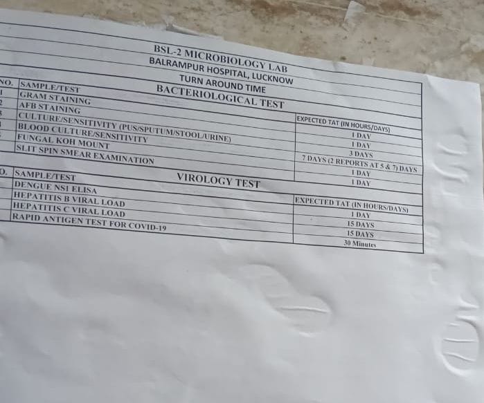 15 days wait for investigation report, notice of poor condition pasted on the walls
