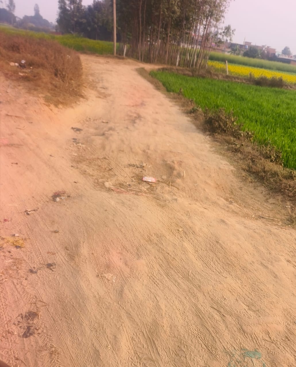 The dilapidated road has not been repaired for three decades.