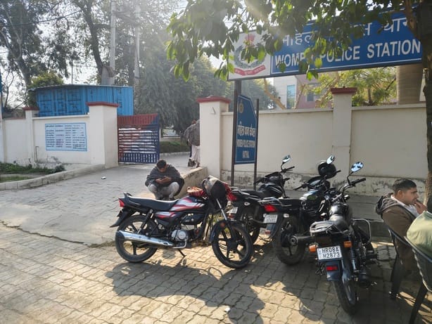 No entry in police stations... wait brother, where are you going, park your vehicle outside