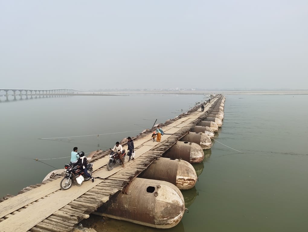 The pontoon bridge built at Barhaj Ghat will reduce the 60 km distance to just 10 km.