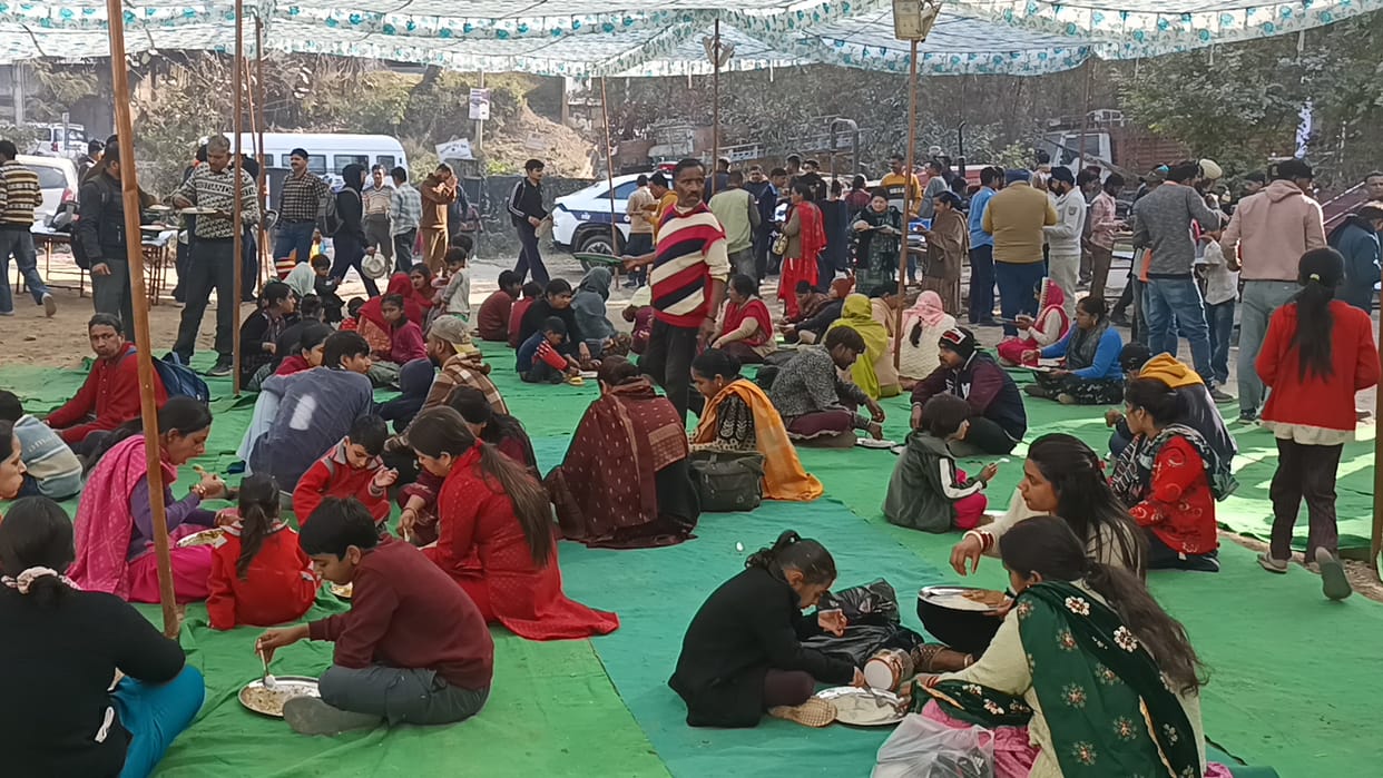 Bhandara organised in Nalagarh police station premises