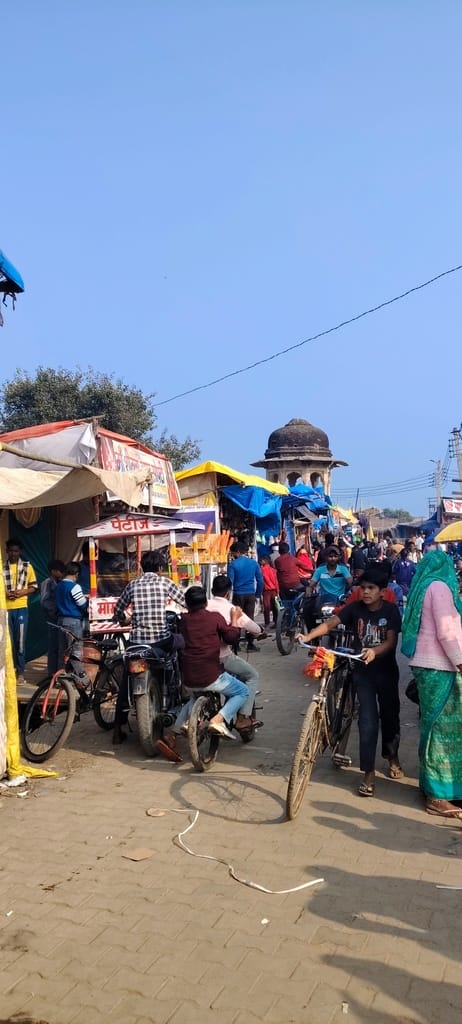 Shopping is going on in full swing at the Paush fair.