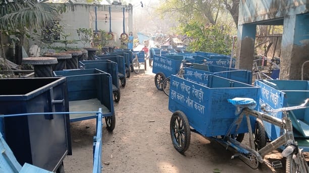 Before the Swachh Survey, the Municipal Corporation purchased 70 hand carts and 30 rickshaws.