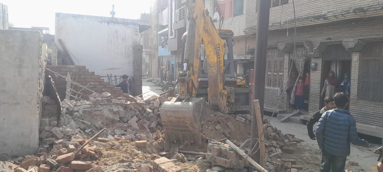 Executive Officer inspected and took action against illegal encroachment