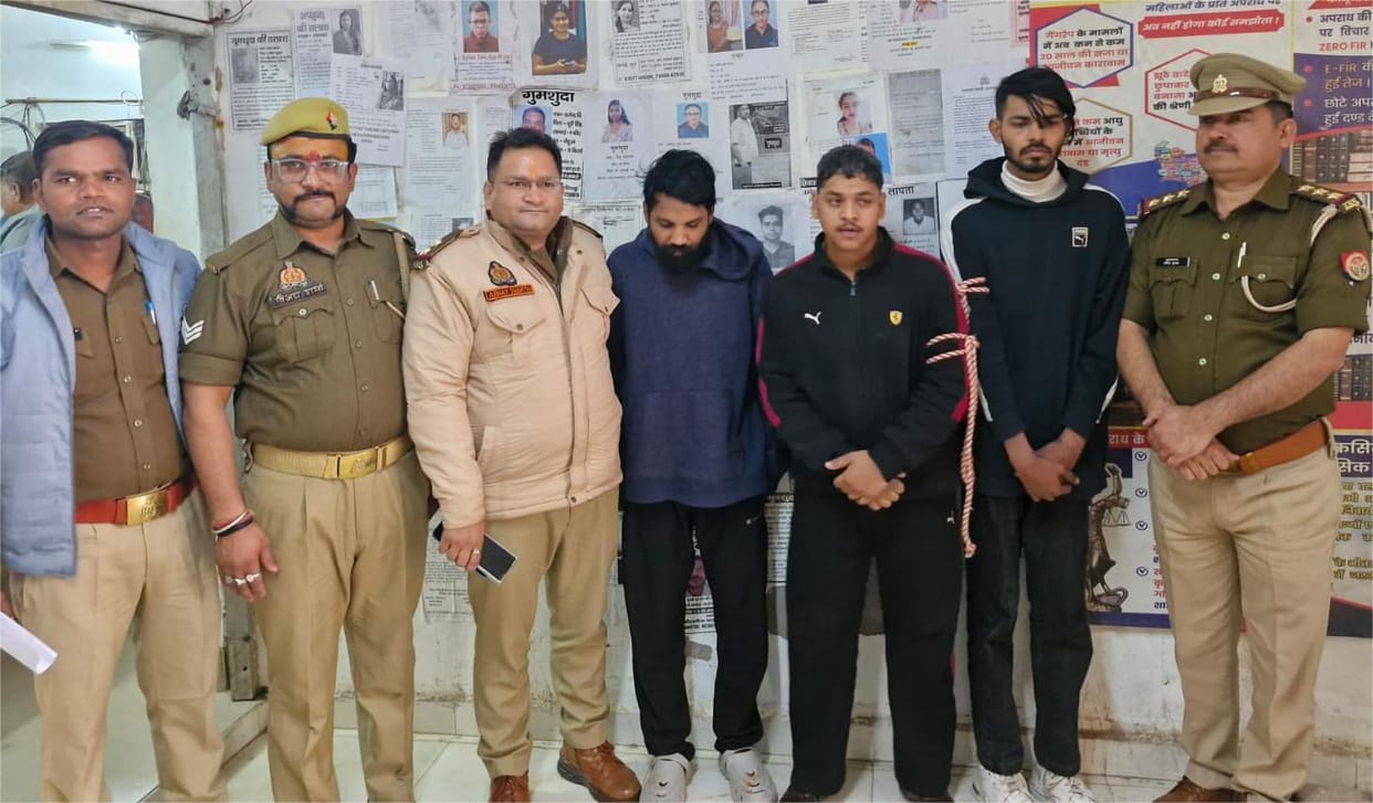 Three accused arrested for circulating obscene videos of women.