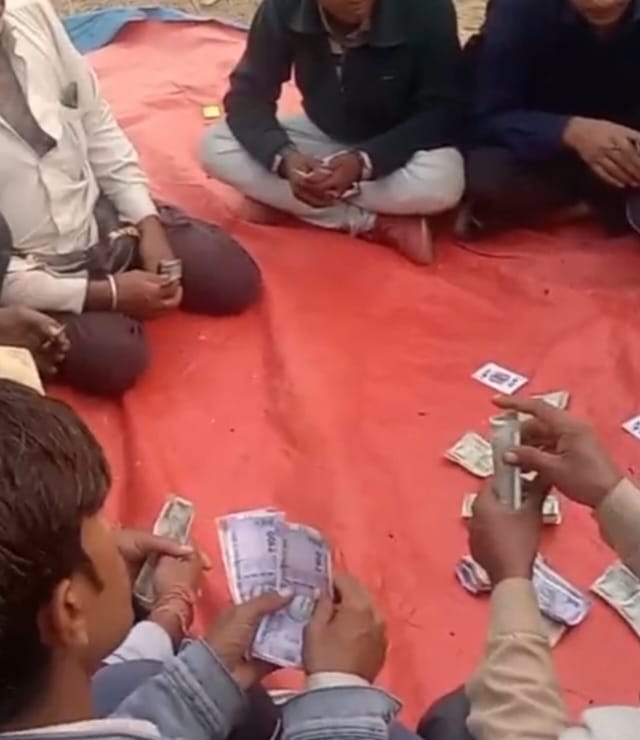 Gambling party being organised in the forest of Vipraavali, video viral