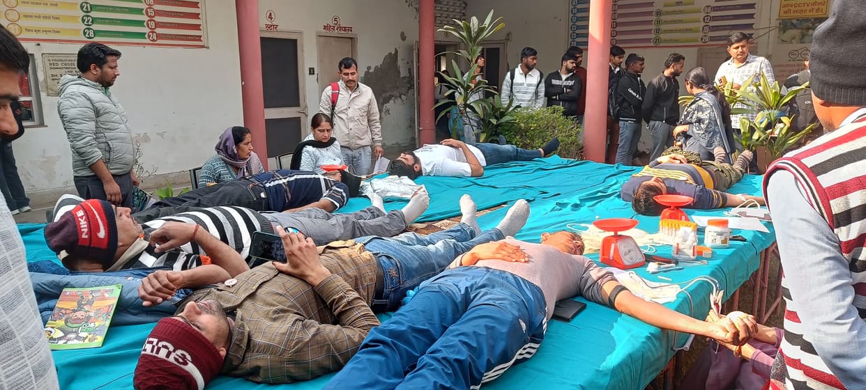 41 young people donated blood at the camp.