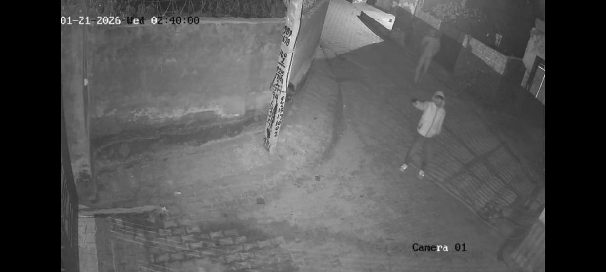 A shooting occurred at a home in Gaddi Khedi village, Rohtak. The shooter was captured on CCTV.