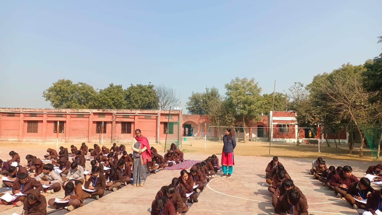 5100 students of class 10th and 4800 students of class 12th appeared for the pre-board examination.