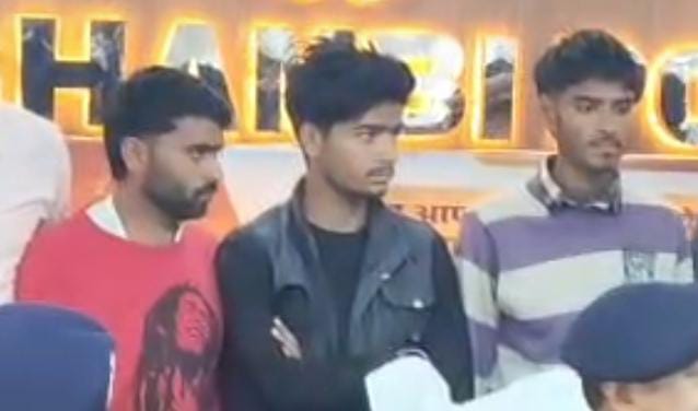 Three accused arrested for posing as police officers and cheating