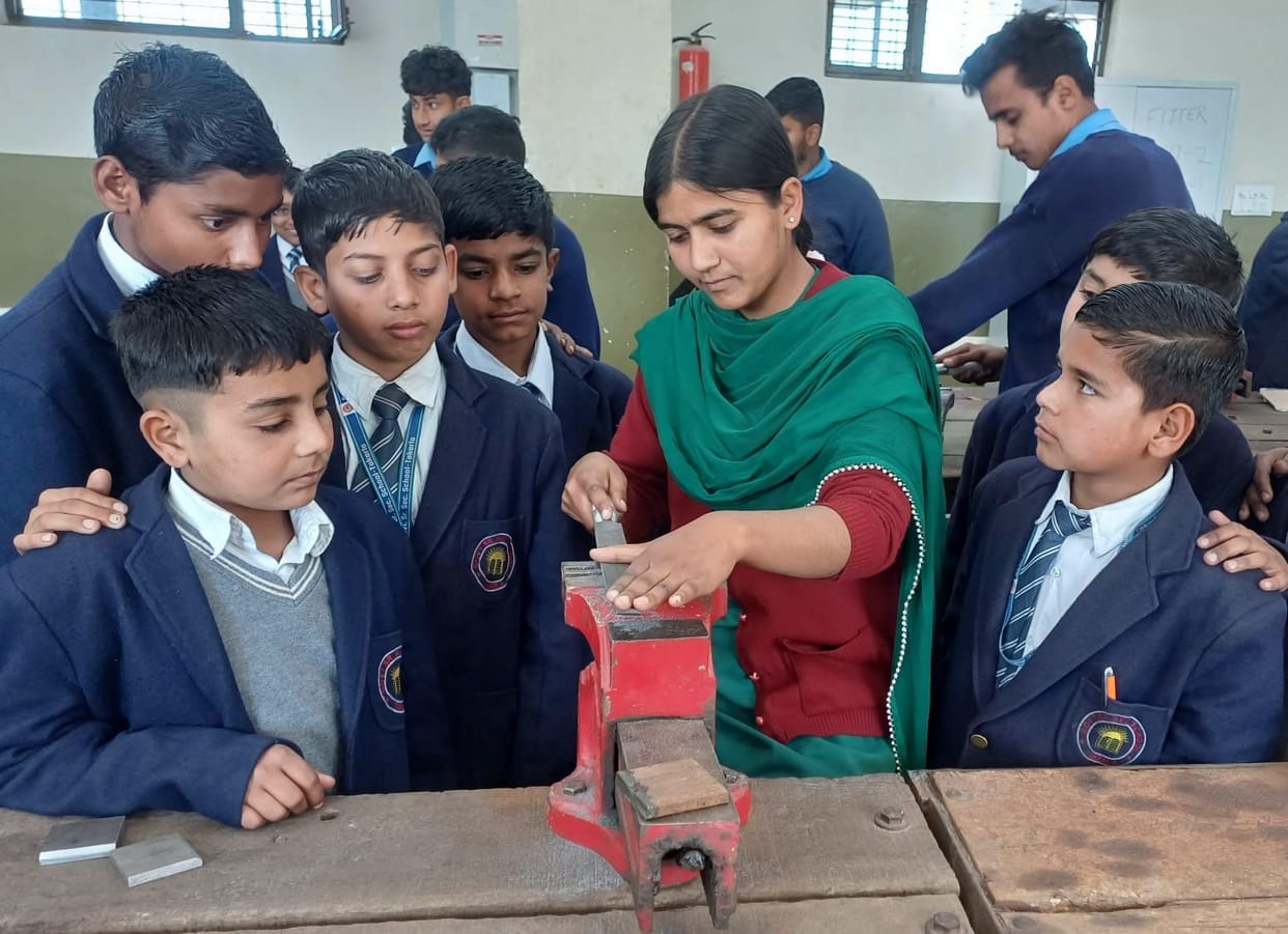 Students undertook a pre-vocational tour of ITI Naihariya