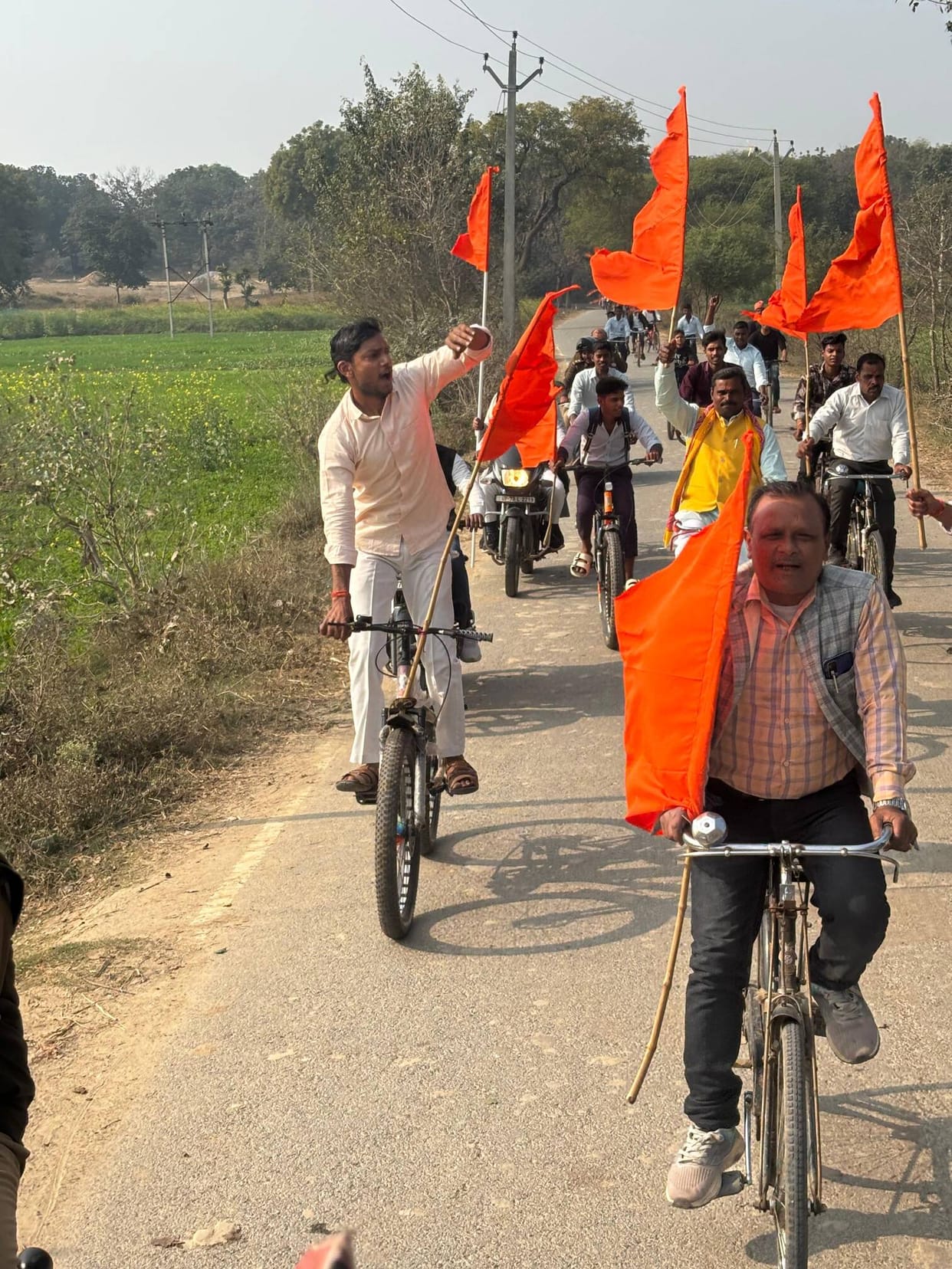 Cycle rally organised on the centenary year of the Sangh