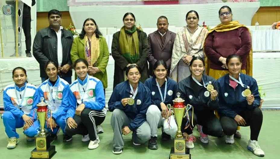 MDU emerged victorious in tennis by defeating Punjab University Chandigarh.