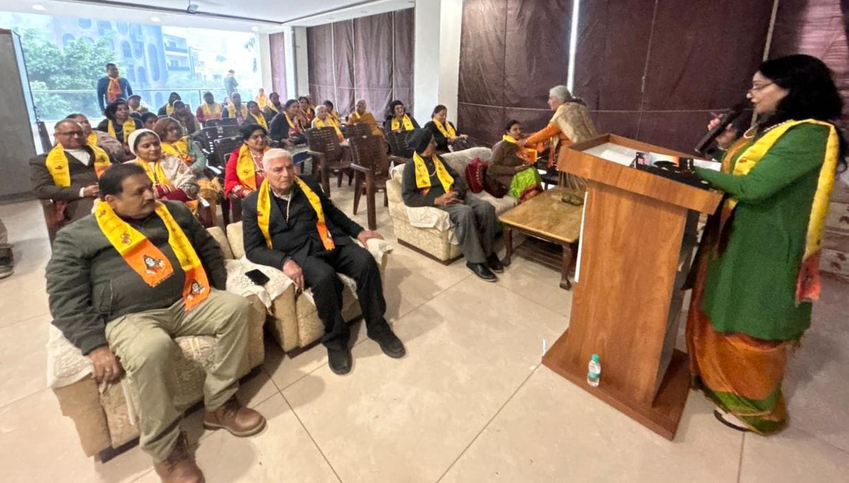 Worship of Goddess Saraswati on Vasant Panchami, wearing yellow clothes