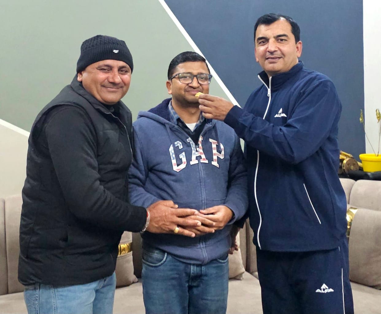 Vinay Jain was honored upon becoming a Section Officer.