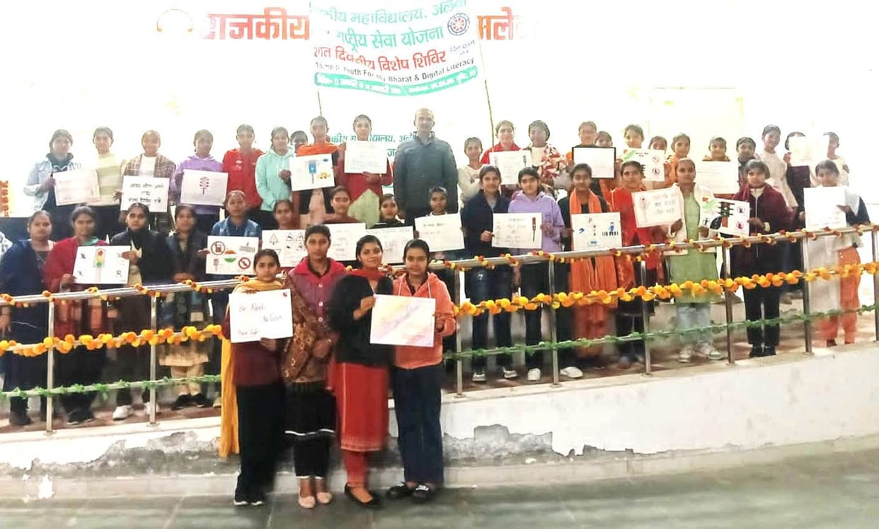 The students conveyed the message of following traffic rules.