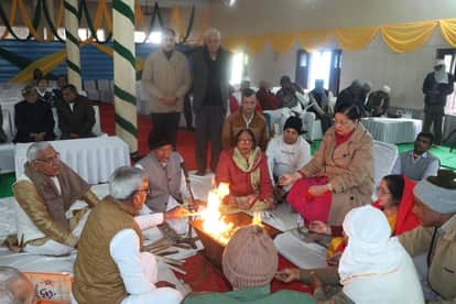 Havan was performed at Chhotu Ram Dharamshala