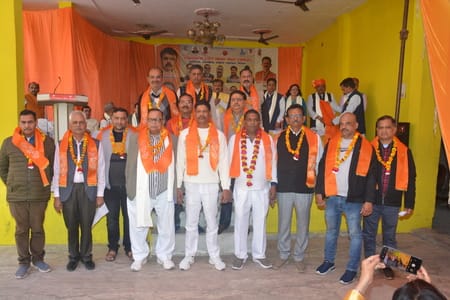 Dipesh took oath as President and Vikrant as General Secretary