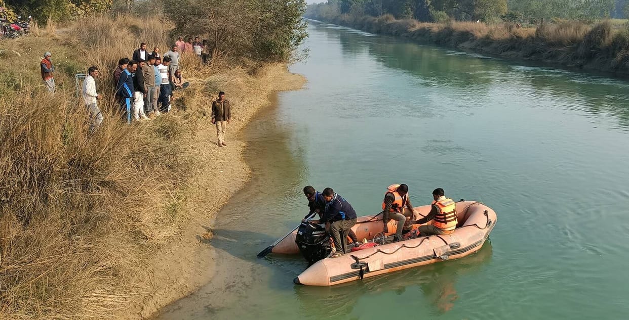No clue found on the second day as well for the young man who fell into the Saryu
