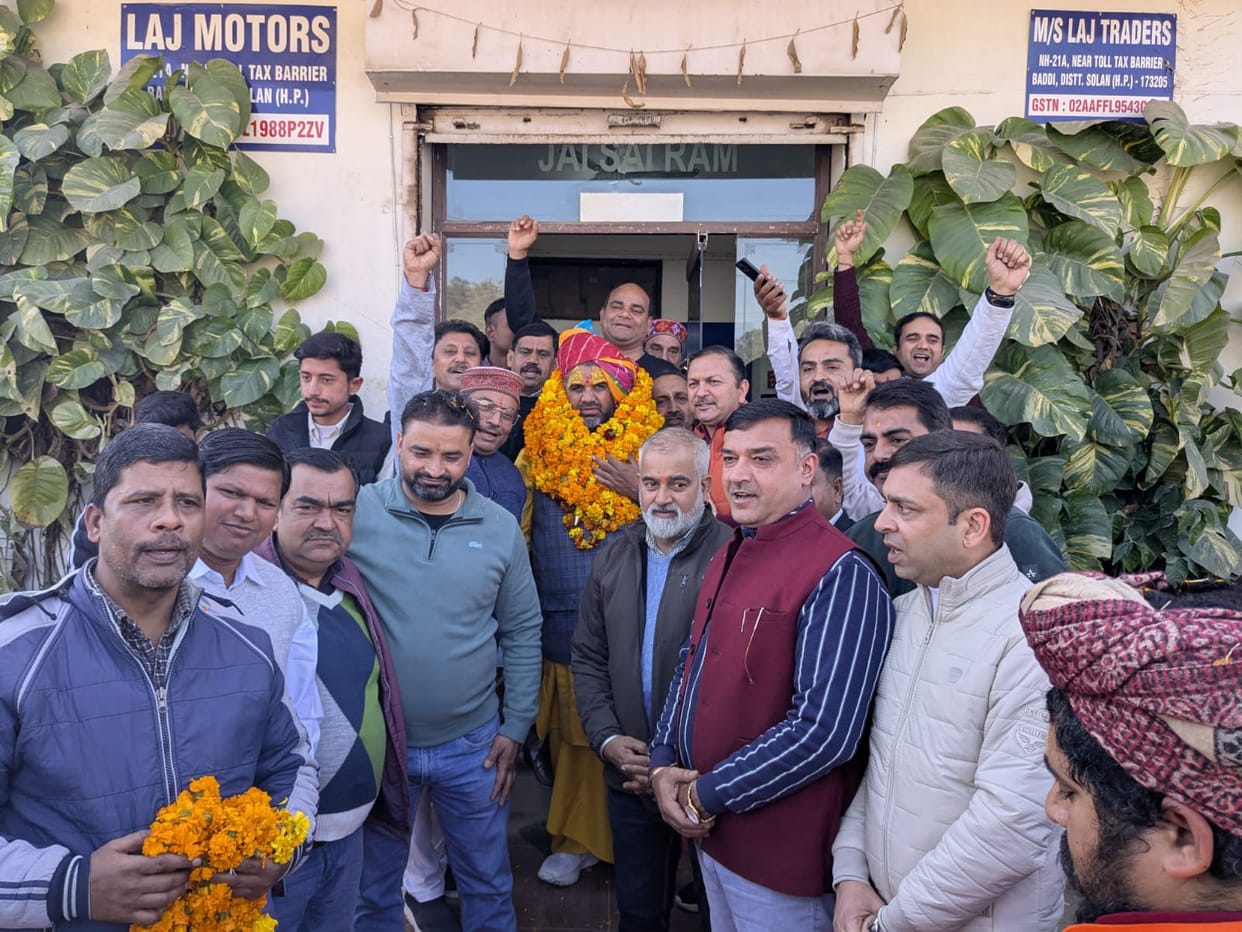 Grand welcome of Mahants of Ayodhya Hanuman Garhi in Baddi