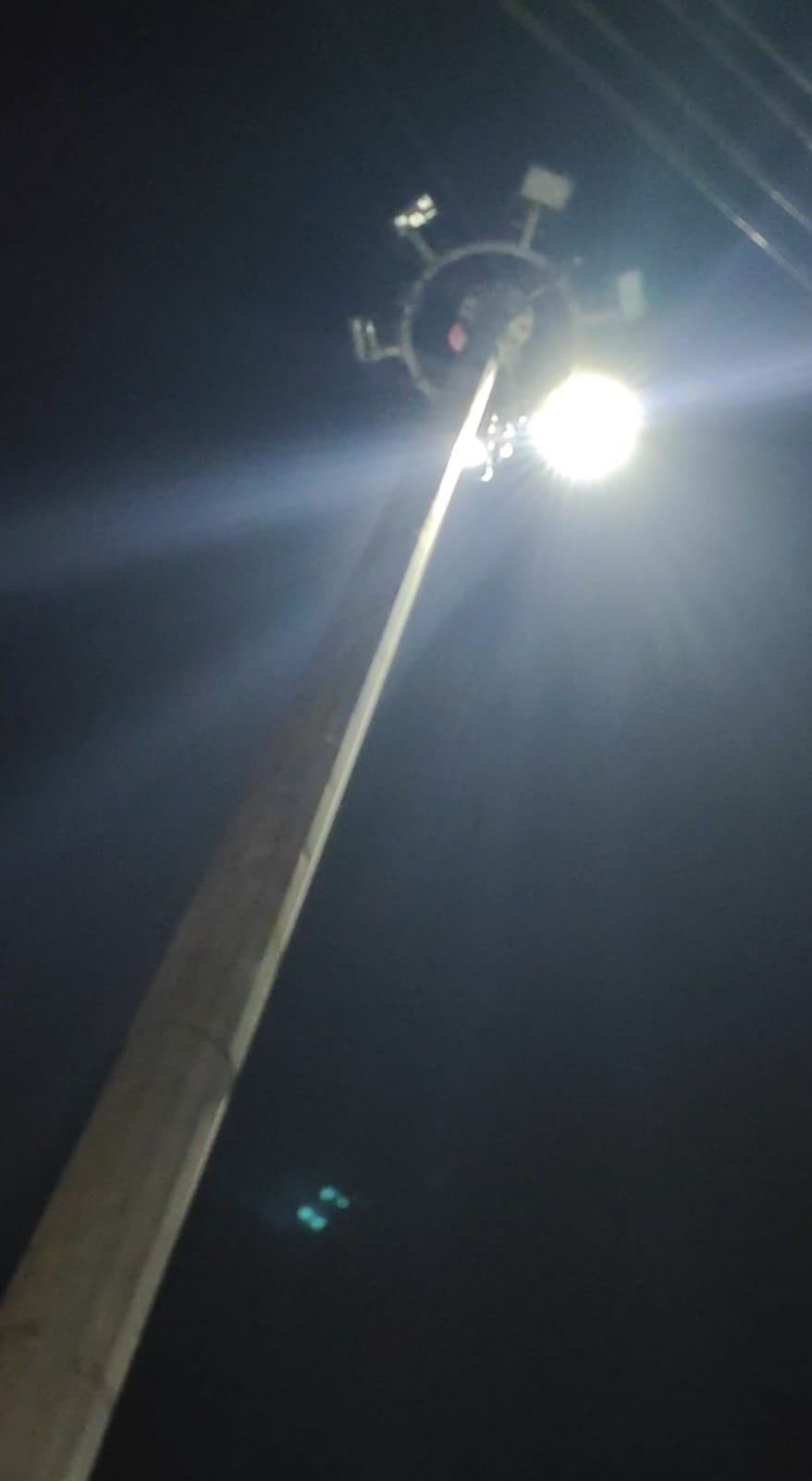 Streetlights that were switched off even before they were turned on.