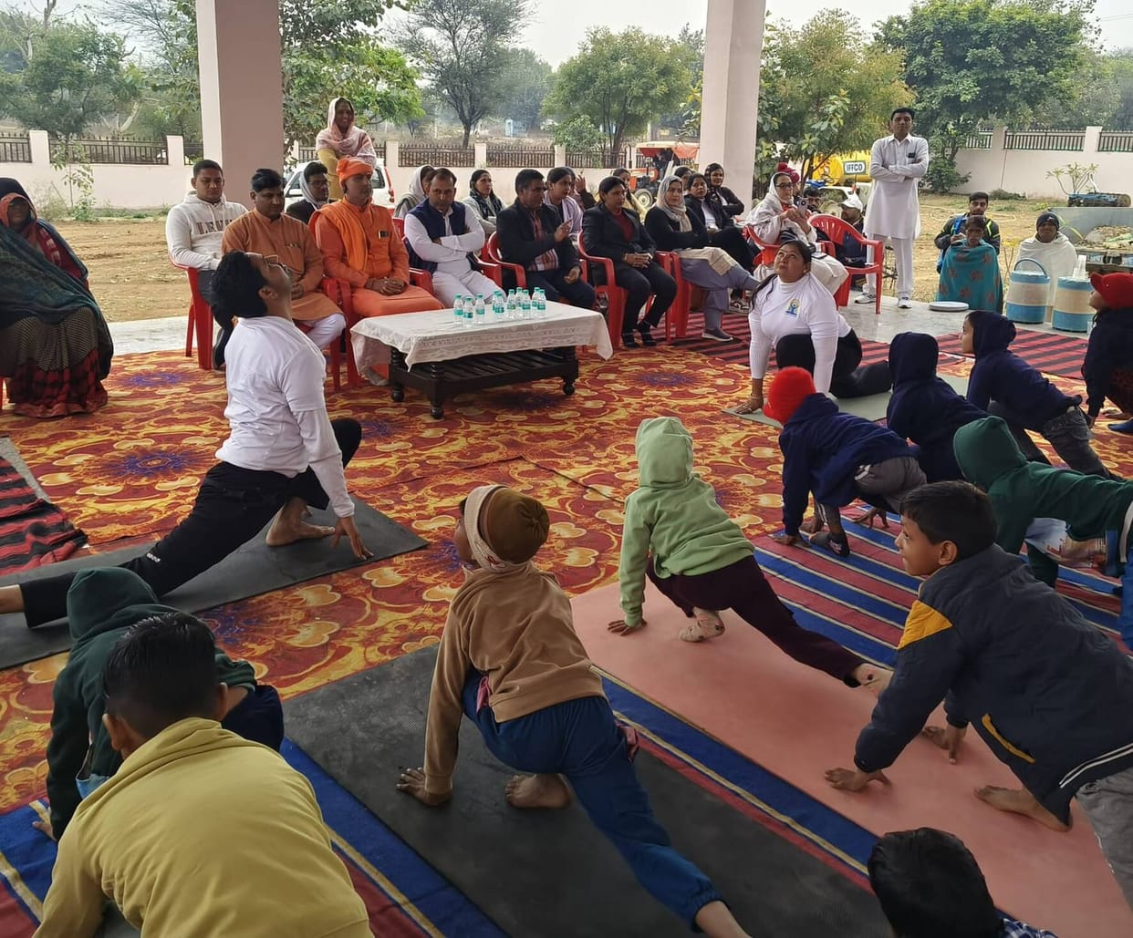 220 patients were treated at the Ayush camp.