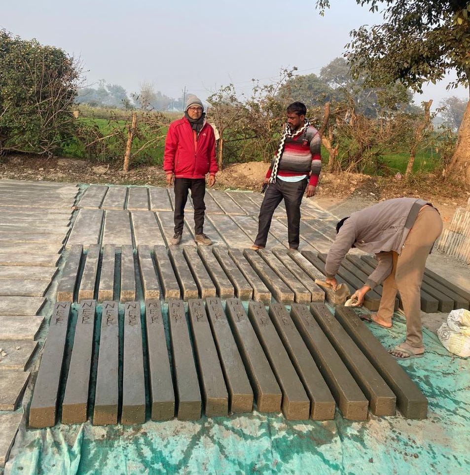 Preparation for demarcation work of Etah-Kasganj railway line