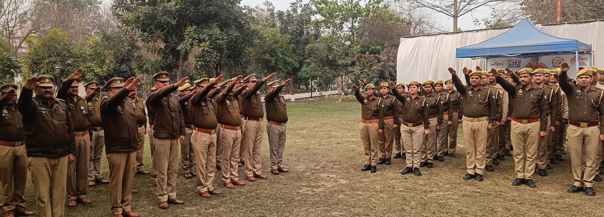 Police personnel were administered the oath of democracy on National Voters' Day.