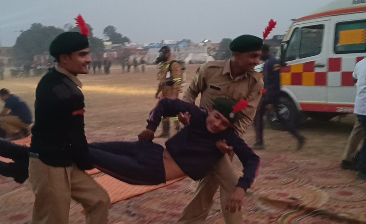The siren sounded, the bomb fell, and rescue teams arrived within minutes