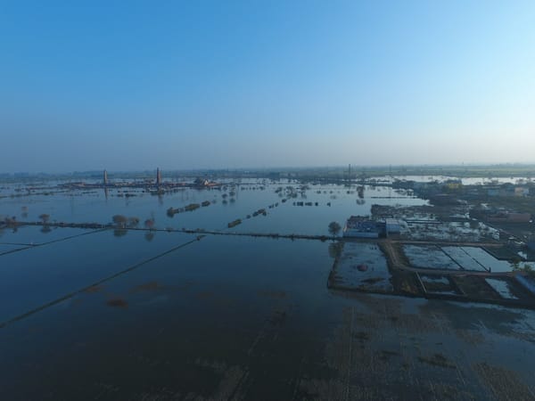 Hundreds of acres of agricultural land in Kalanaur Jindran submerged, monsoon passed, still four feet of water