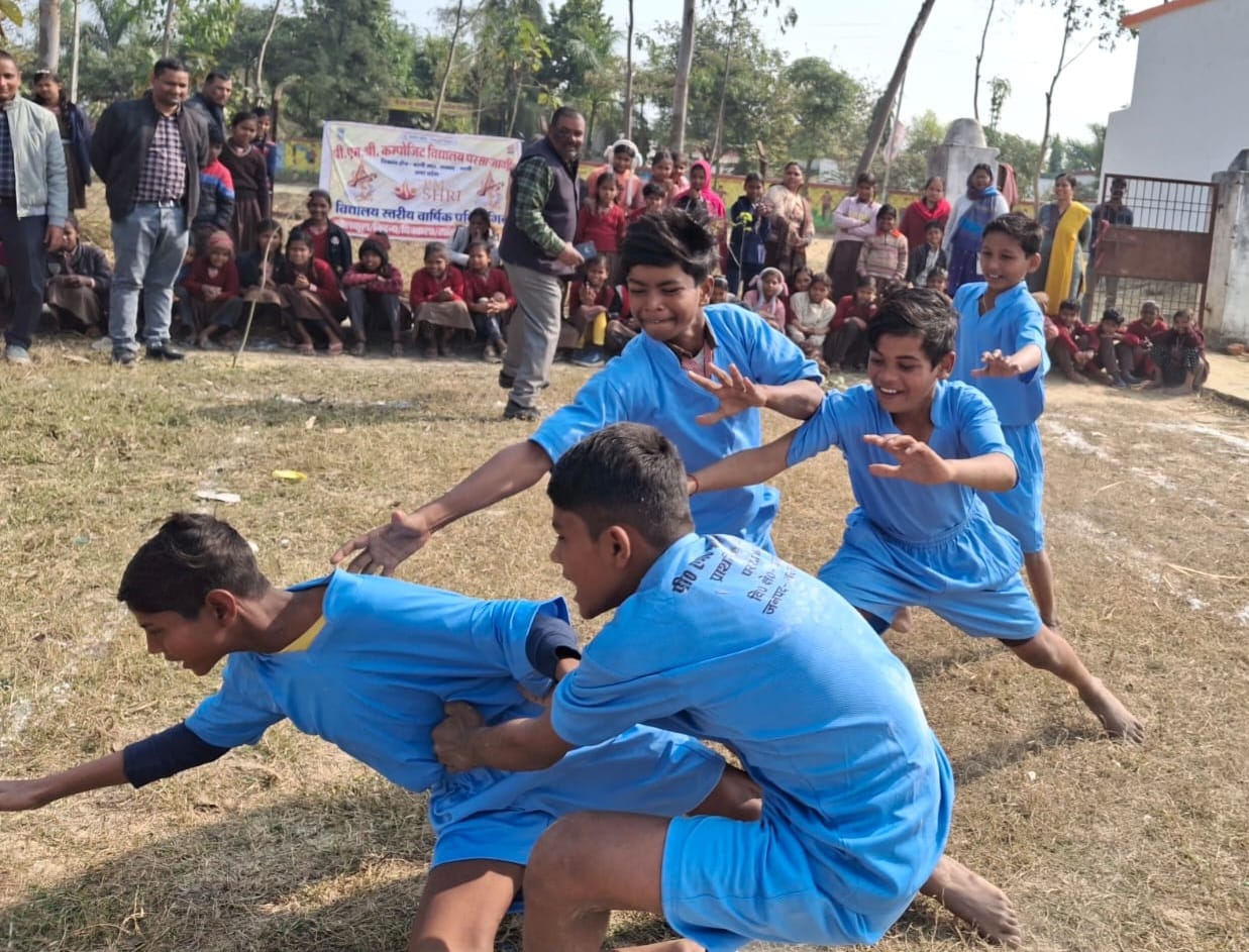 Parsa Jagir's team A won in Kabaddi and Ritesh won in long jump.