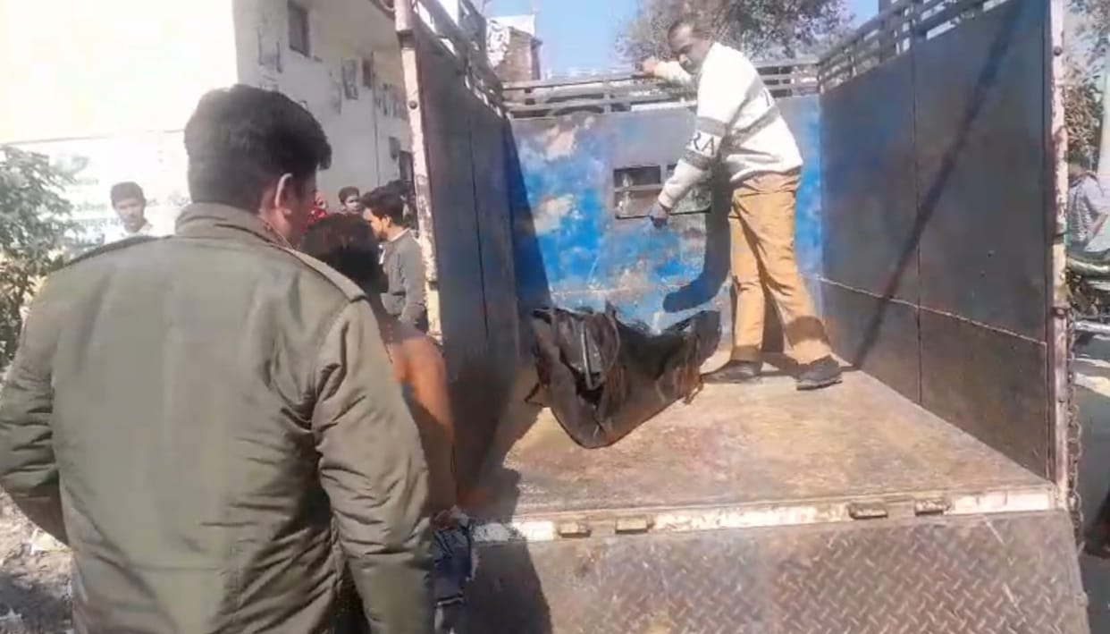 A mutilated body was recovered from a pond in Laxri ward
