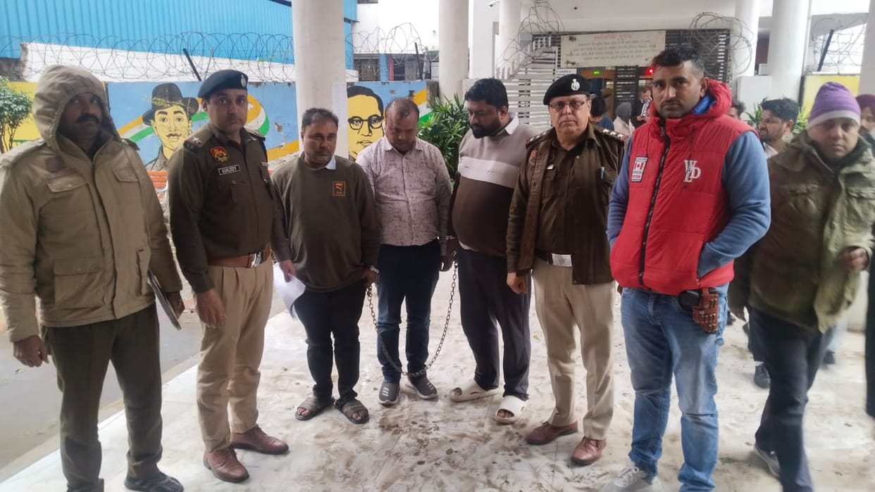 Three accused, including a former BJP spokesperson, were produced in court and sent on five-day remand.