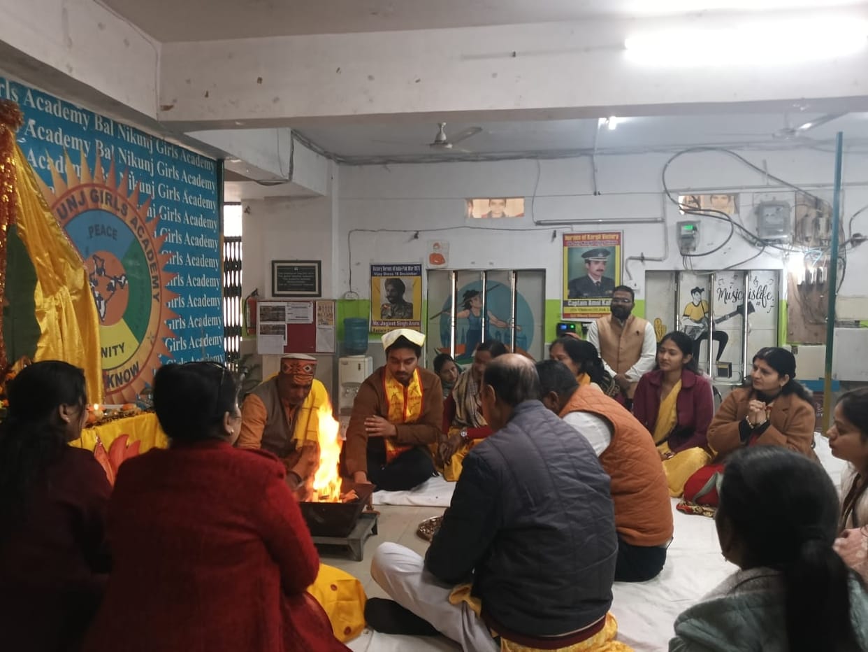 Vasant Panchami was celebrated with great pomp in all the schools of Bal Nikunj.