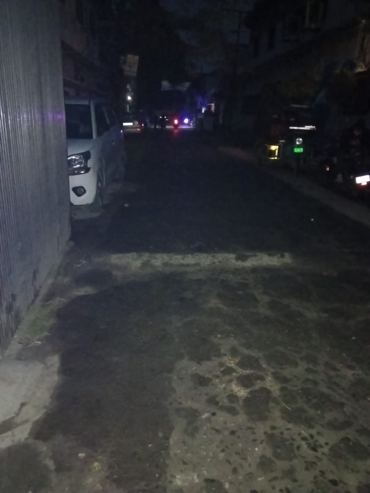 Blackout occurred as soon as air raid siren sounded, officers ran
