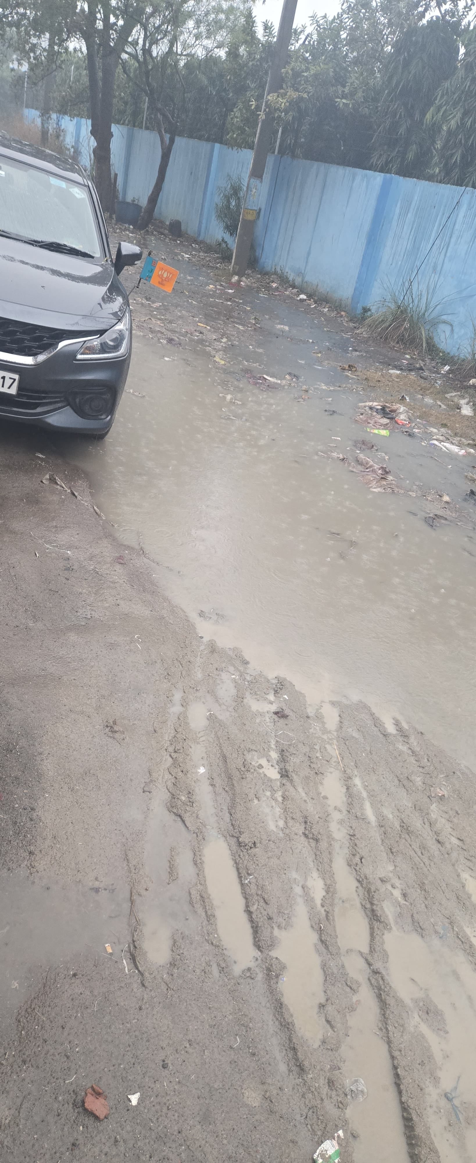 The truth of Major Dhyanchand Nagar came to light as soon as it rained.