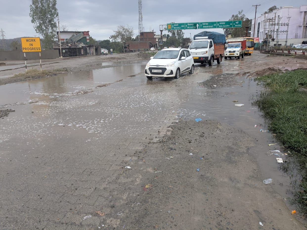 Rain in BBN exposes the poor arrangements of NHAI and administration